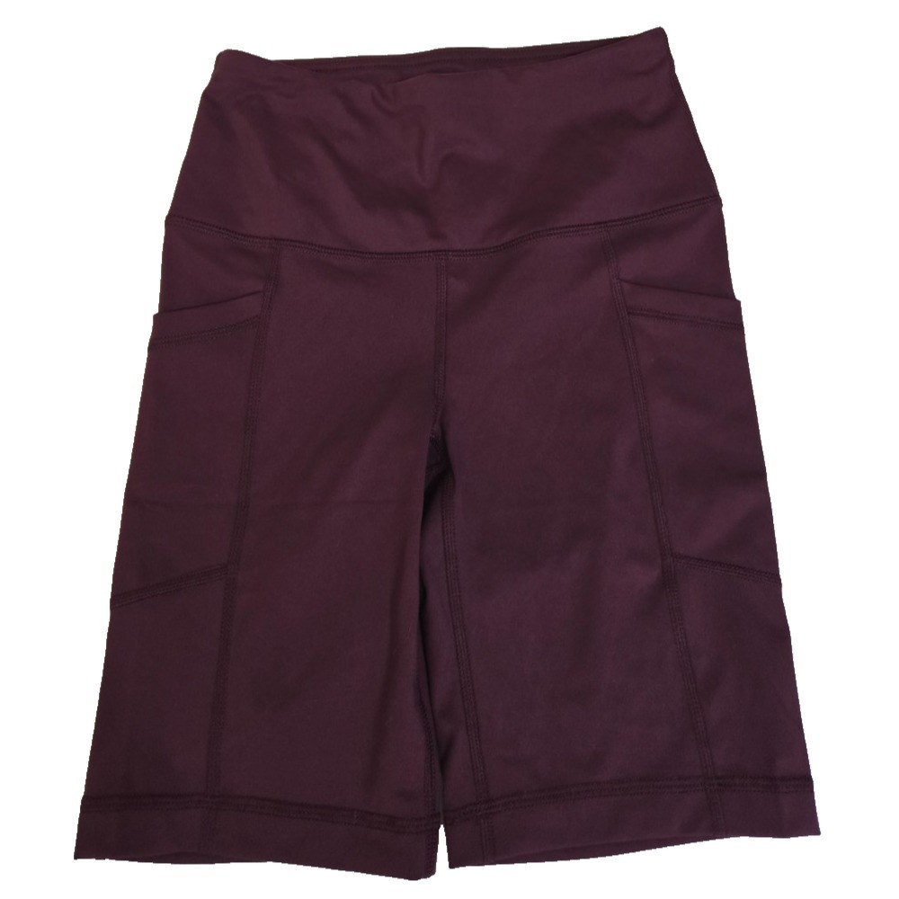 Yoga-Lic-Ious‎ Lux Bike Shorts Women's XS Mauve Wine NWT